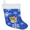 Caroline's Treasures CK3921CS Cairn Terrier Winter Snowflakes Christmas Stocking Fireplace Hanging Stockings Christmas Season Party Decor Family Holiday Decorations view 1