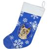 Caroline's Treasures CK3921CS Cairn Terrier Winter Snowflakes Christmas Stocking Fireplace Hanging Stockings Christmas Season Party Decor Family Holiday Decorations view 3