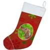 Caroline's Treasures CK3978CS Christmas Snowflakes Red Dachshund Christmas Stocking Fireplace Hanging Stockings Christmas Season Party Decor Family Holiday Decorations view 2