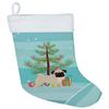 Caroline's Treasures CK3557CS Pug Christmas Tree Christmas Stocking Fireplace Hanging Stockings Christmas Season Party Decor Family Holiday Decorations view 1