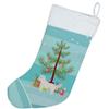 Caroline's Treasures CK3805CS Bichpoo White Christmas Tree Christmas Stocking Fireplace Hanging Stockings Christmas Season Party Decor Family Holiday Decorations view 3