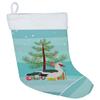 Caroline's Treasures BB9231CS Muscovy Duck Christmas Christmas Stocking, Teal Fireplace Hanging Stockings Christmas Season Party Decor Family Holiday Decorations view 1