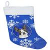 Caroline's Treasures CK3924CS Boston Terrier Winter Snowflakes Christmas Stocking Fireplace Hanging Stockings Christmas Season Party Decor Family Holiday Decorations view 1