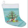 Caroline's Treasures BB2923CS Greyhound Merry Christmas Tree Christmas Stocking Fireplace Hanging Stockings Christmas Season Party Decor Family Holiday Decorations view 1