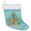 Caroline's Treasures BB9184CS Arabian Camel Dromedary Christmas Christmas Stocking, Teal Fireplace Hanging Stockings Christmas Season Party Decor Family Holiday Decorations view 1