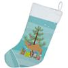 Caroline's Treasures BB9184CS Arabian Camel Dromedary Christmas Christmas Stocking, Teal Fireplace Hanging Stockings Christmas Season Party Decor Family Holiday Decorations view 2