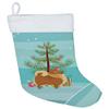 Caroline's Treasures CK3555CS Pomeranian Christmas Tree Christmas Stocking Fireplace Hanging Stockings Christmas Season Party Decor Family Holiday Decorations view 1
