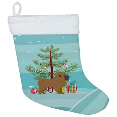 Caroline's Treasures CK3439CS Tan Affenpinscher Christmas Tree Christmas Stocking Fireplace Hanging Stockings Christmas Season Party Decor Family Holiday Decorations