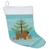 Caroline's Treasures CK3439CS Tan Affenpinscher Christmas Tree Christmas Stocking Fireplace Hanging Stockings Christmas Season Party Decor Family Holiday Decorations view 1