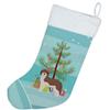 Caroline's Treasures CK3867CS Sheepadoodle Christmas Tree Christmas Stocking Fireplace Hanging Stockings Christmas Season Party Decor Family Holiday Decorations view 2