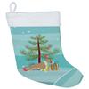 Caroline's Treasures CK3528CS Fawn and White Bull Terrier Christmas Tree Christmas Stocking Fireplace Hanging Stockings Christmas Season Party Decor Family Holiday Decorations view 1