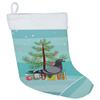 Caroline's Treasures BB9318CS Racing Pigeon Christmas Christmas Stocking, Teal Fireplace Hanging Stockings Christmas Season Party Decor Family Holiday Decorations view 1
