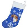 Caroline's Treasures CK3941CS Winter Snowflakes Beagle Christmas Stocking Fireplace Hanging Stockings Christmas Season Party Decor Family Holiday Decorations view 2