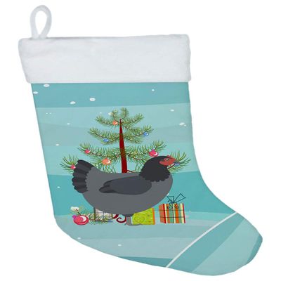 Caroline's Treasures BB9202CS Jersey Giant Chicken Christmas Christmas Stocking, Teal Fireplace Hanging Stockings Christmas Season Party Decor Family Holiday Decorations