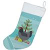 Caroline's Treasures BB9202CS Jersey Giant Chicken Christmas Christmas Stocking, Teal Fireplace Hanging Stockings Christmas Season Party Decor Family Holiday Decorations view 2