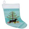 Caroline's Treasures CK3558CS Rottweiler Christmas Tree Christmas Stocking Fireplace Hanging Stockings Christmas Season Party Decor Family Holiday Decorations view 1