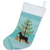 Caroline's Treasures CK3558CS Rottweiler Christmas Tree Christmas Stocking Fireplace Hanging Stockings Christmas Season Party Decor Family Holiday Decorations view 2