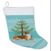 Caroline's Treasures BB2938CS Corgi Merry Christmas Tree Christmas Stocking Fireplace Hanging Stockings Christmas Season Party Decor Family Holiday Decorations view 1