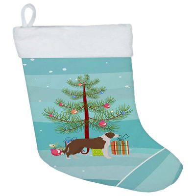 Caroline's Treasures CK3807CS Borador Christmas Tree Christmas Stocking Fireplace Hanging Stockings Christmas Season Party Decor Family Holiday Decorations