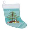 Caroline's Treasures CK3807CS Borador Christmas Tree Christmas Stocking Fireplace Hanging Stockings Christmas Season Party Decor Family Holiday Decorations view 1