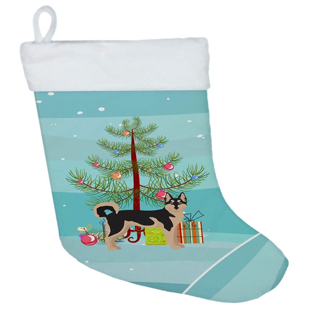 Caroline's Treasures CK3831CS Gerberian Shepsky #2 Christmas Tree Christmas Stocking Fireplace Hanging Stockings Christmas Season Party Decor Family Holiday Decorations