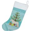 Caroline's Treasures BB9272CS Paso Fino Horse Christmas Christmas Stocking, Teal Fireplace Hanging Stockings Christmas Season Party Decor Family Holiday Decorations view 2