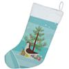 Caroline's Treasures BB9310CS Large Pigeon Christmas Christmas Stocking, Teal Fireplace Hanging Stockings Christmas Season Party Decor Family Holiday Decorations view 2