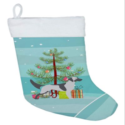 Caroline's Treasures BB2899CS English Setter Merry Christmas Tree Christmas Stocking Fireplace Hanging Stockings Christmas Season Party Decor Family Holiday Decorations