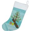 Caroline's Treasures BB9292CS Indian Peacock Peafowl Christmas Christmas Stocking, Teal Fireplace Hanging Stockings Christmas Season Party Decor Family Holiday Decorations view 3