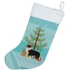 Caroline's Treasures CK3516CS Australian Shepherd Christmas Tree Christmas Stocking Fireplace Hanging Stockings Christmas Season Party Decor Family Holiday Decorations view 3