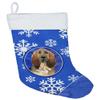Caroline's Treasures CK3925CS Bloodhound Winter Snowflakes Christmas Stocking Fireplace Hanging Stockings Christmas Season Party Decor Family Holiday Decorations view 1