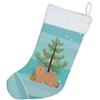 Caroline's Treasures CK3468CS Tan Lhasa Apso Christmas Tree Christmas Stocking Fireplace Hanging Stockings Christmas Season Party Decor Family Holiday Decorations view 3
