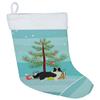 Caroline's Treasures CK3522CS Border Collie Christmas Tree Christmas Stocking Fireplace Hanging Stockings Christmas Season Party Decor Family Holiday Decorations view 1