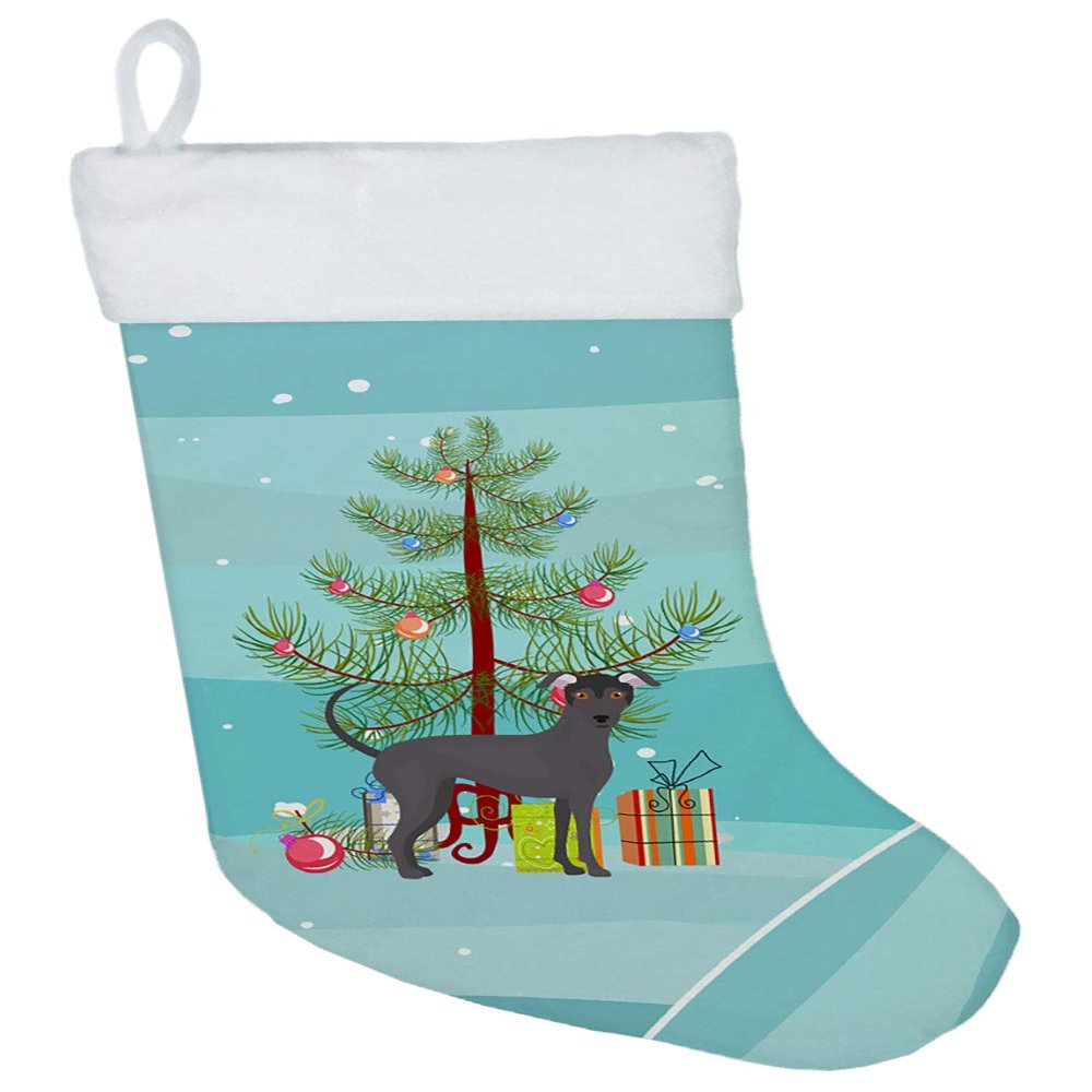 Caroline's Treasures CK3442CS Argentine Pila Dog Christmas Tree Christmas Stocking Fireplace Hanging Stockings Christmas Season Party Decor Family Holiday Decorations