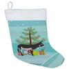 Caroline's Treasures BB9211CS American Mammoth Jack Donkey Christmas Christmas Stocking, Teal Fireplace Hanging Stockings Christmas Season Party Decor Family Holiday Decorations view 1