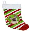 Caroline's Treasures CK4061CS Christmas Snowflakes Fawn French Bulldog Christmas Stocking Fireplace Hanging Stockings Christmas Season Party Decor Family Holiday Decorations view 1