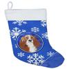 Caroline's Treasures CK3928CS Basset Hound Winter Snowflakes Christmas Stocking Fireplace Hanging Stockings Christmas Season Party Decor Family Holiday Decorations view 1