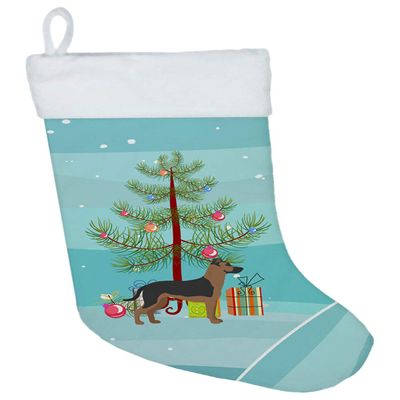 Caroline's Treasures CK3869CS Shepherd Pit Mix #1 Christmas Tree Christmas Stocking Fireplace Hanging Stockings Christmas Season Party Decor Family Holiday Decorations