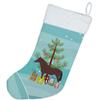 Caroline's Treasures BB9280CS English Thoroughbred Horse Christmas Christmas Stocking, Teal Fireplace Hanging Stockings Christmas Season Party Decor Family Holiday Decorations view 3