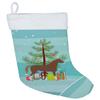 Caroline's Treasures BB9276CS Hannoverian Horse Christmas Christmas Stocking, Teal Fireplace Hanging Stockings Christmas Season Party Decor Family Holiday Decorations view 1
