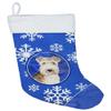 Caroline's Treasures CK3911CS Lakeland Terrier Winter Snowflakes Christmas Stocking Fireplace Hanging Stockings Christmas Season Party Decor Family Holiday Decorations view 1