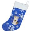 Caroline's Treasures CK3911CS Lakeland Terrier Winter Snowflakes Christmas Stocking Fireplace Hanging Stockings Christmas Season Party Decor Family Holiday Decorations view 3