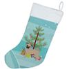 Caroline's Treasures CK3821CS Fawn Chug Christmas Tree Christmas Stocking Fireplace Hanging Stockings Christmas Season Party Decor Family Holiday Decorations view 2