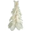 3FT White Christmas Tree Real White Ostrich Feather Branches with Metal Stand Included Indoor Outdoor view 1