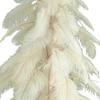 3FT White Christmas Tree Real White Ostrich Feather Branches with Metal Stand Included Indoor Outdoor view 3