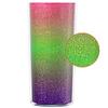 Home Tune Rainbow Tumbler with Straw, Glitter Double Wall, 21oz - Green view 3