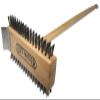 Chef-Master 90042 Broiler Brush & Scraper with 30" Wooden Handle, Each view 1