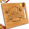 Personalized Cutting Board Engraved with your text for Mothers Day, Valentines,Wedding view 1