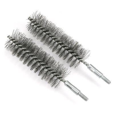 Utoolmart Steel Wire Tube Cleaning Brush, Round Chimney Cleaning Brush, M6 Threaded Interface Cleaning Brush, 35mm Diameter 160mm Length, 2pcs