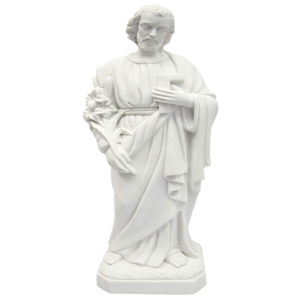 Vittoria Collection 32 Inch Saint Joseph The Worker Statue Sculpture Figurine Made in Italy Indoor Outdoor
